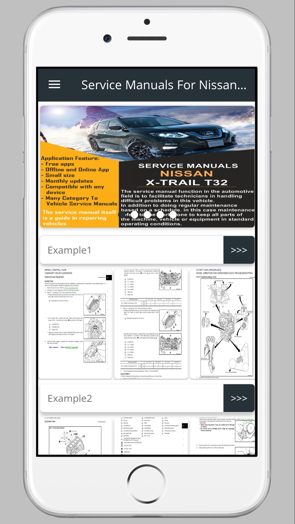 Service Manuals For Nissan X-Trail T32
