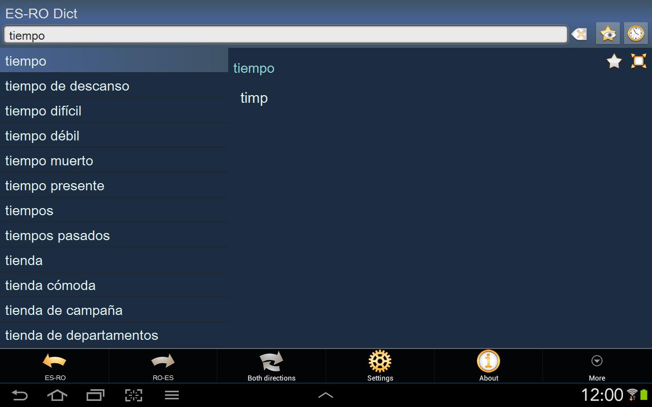 Spanish Romanian dictionary