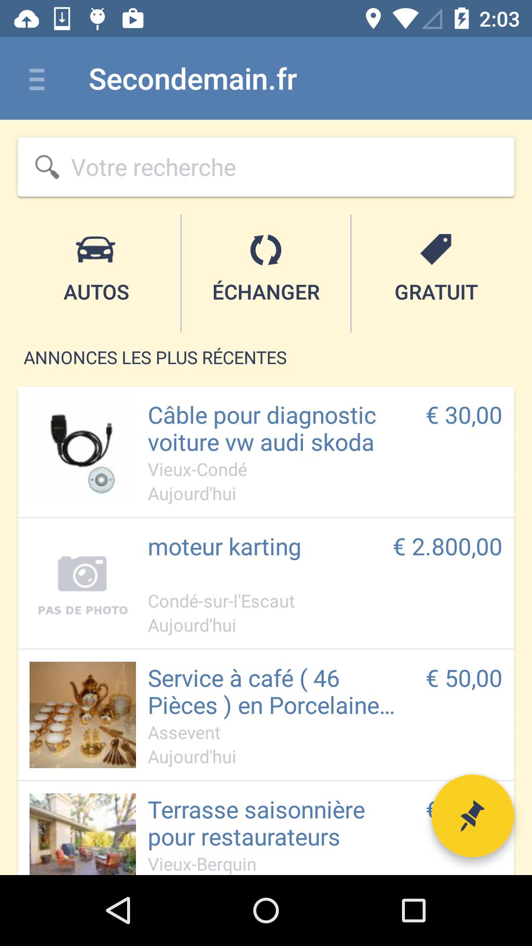 Secondemain - Gratuit et local