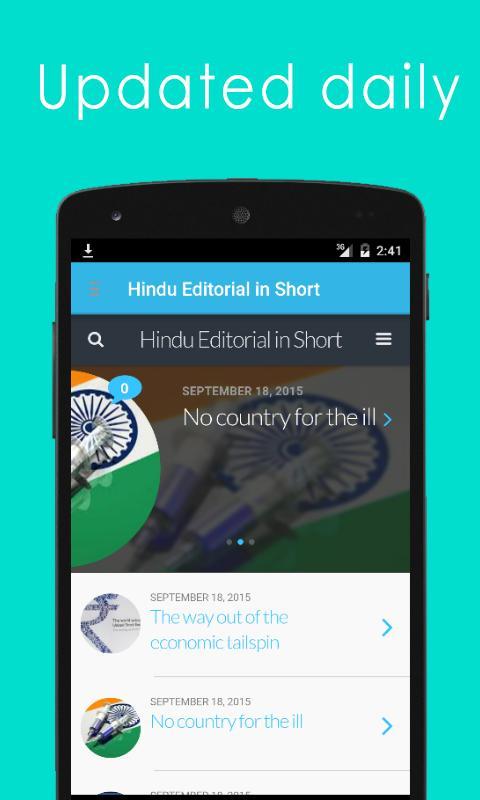 Hindu Editorial in Short