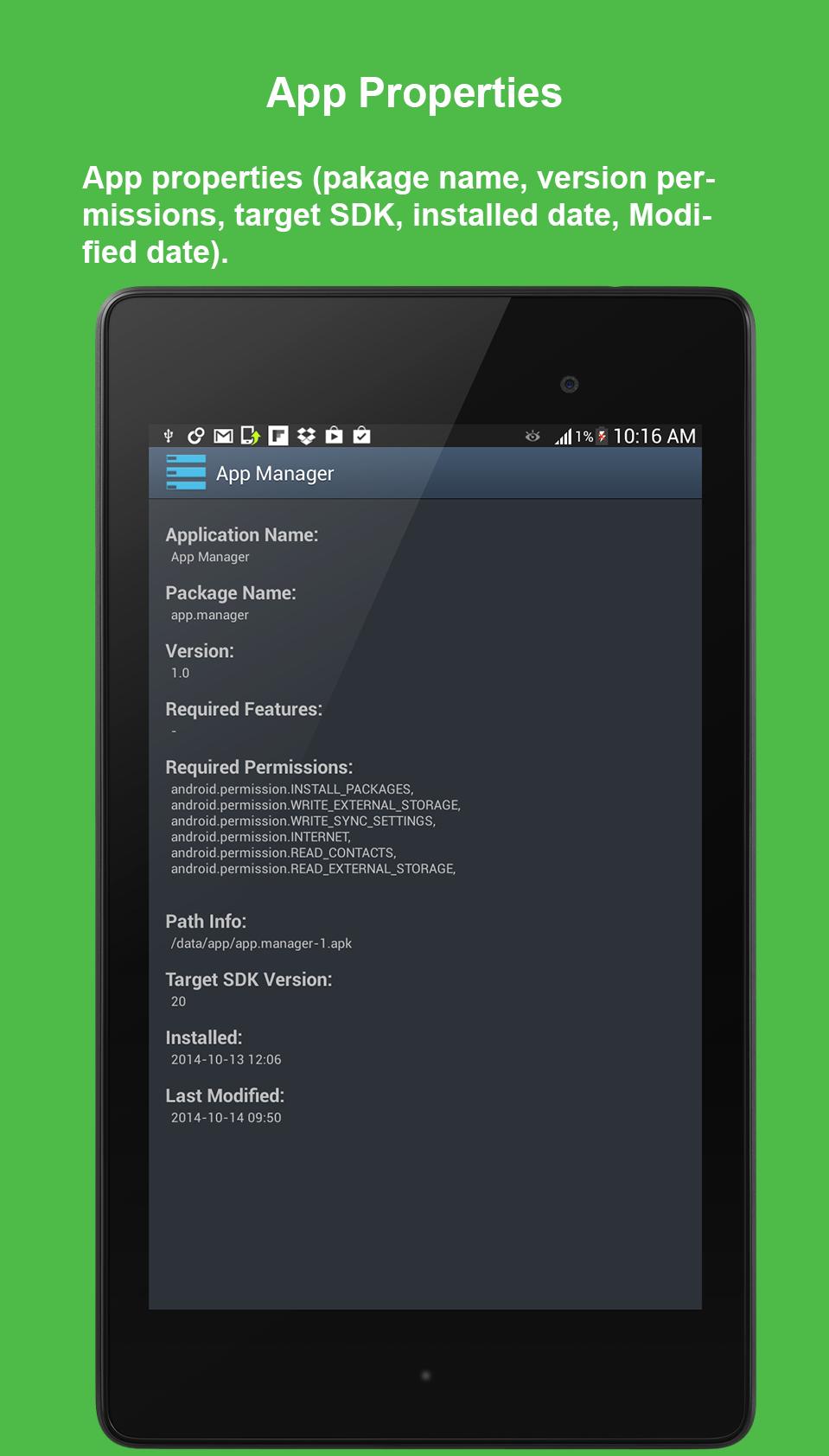 App & Contacts Manager