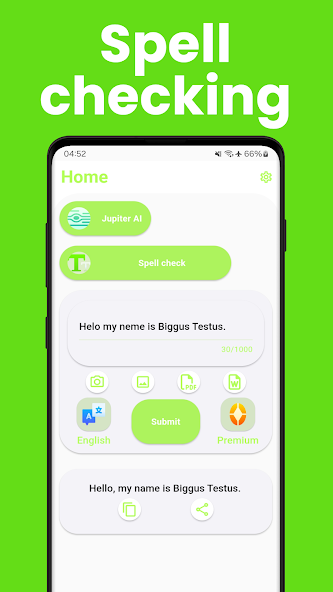 Spell Check Grammar Correction