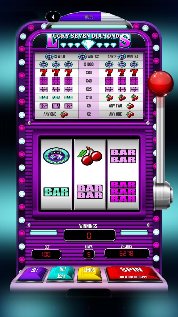 Lucky 7 Diamonds Slots!