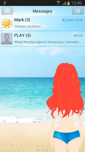 Summer Beach Theme for GO SMS