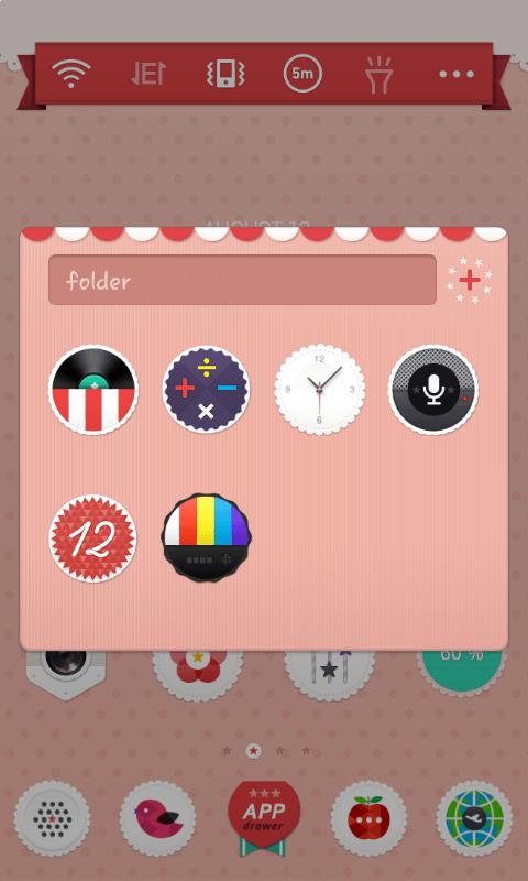 Pink Skin LINE Launcher Theme