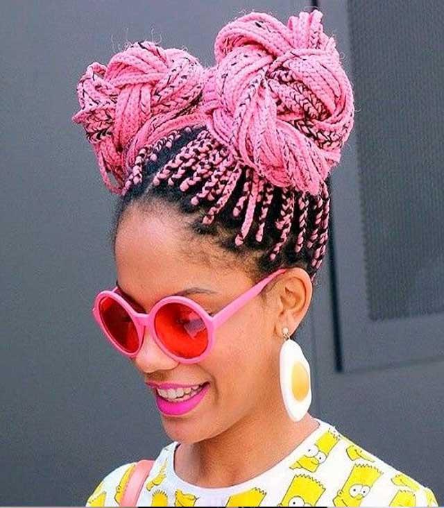 Chic Box Braided Hairstyle