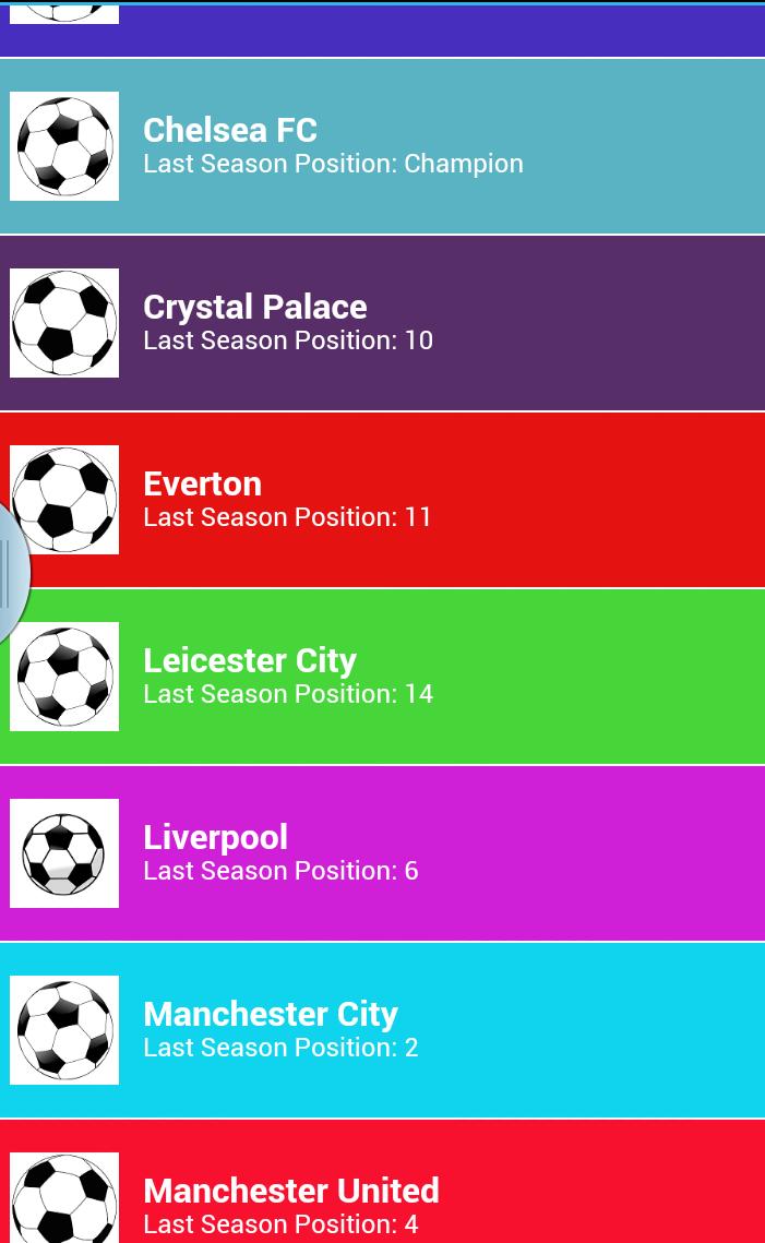 EPL Fixture Season 2015/16