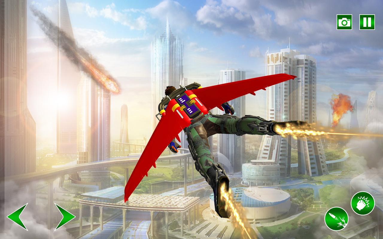 Flying Jetpack Army Hero: Gangster Crime Simulator