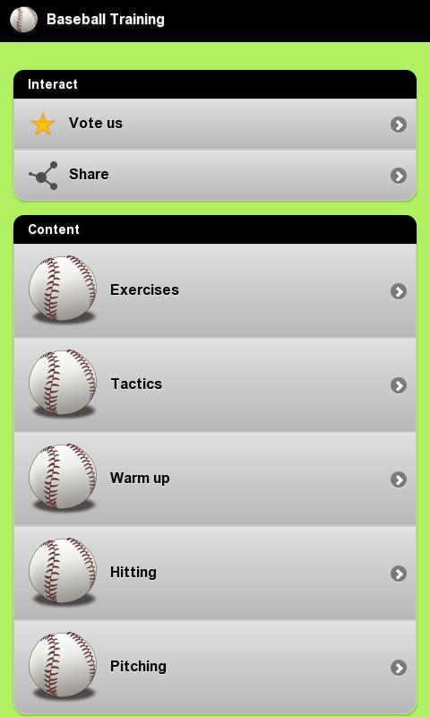 Baseball Training