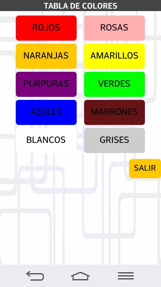 Tabla de Colores