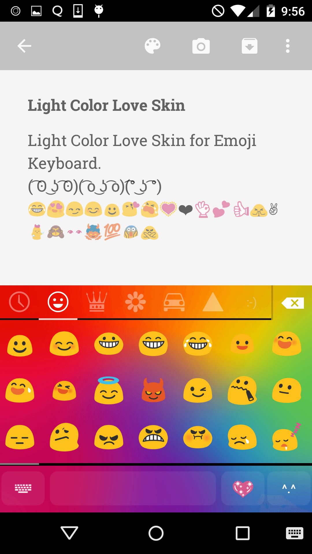 Light Color Love Keyboard Skin