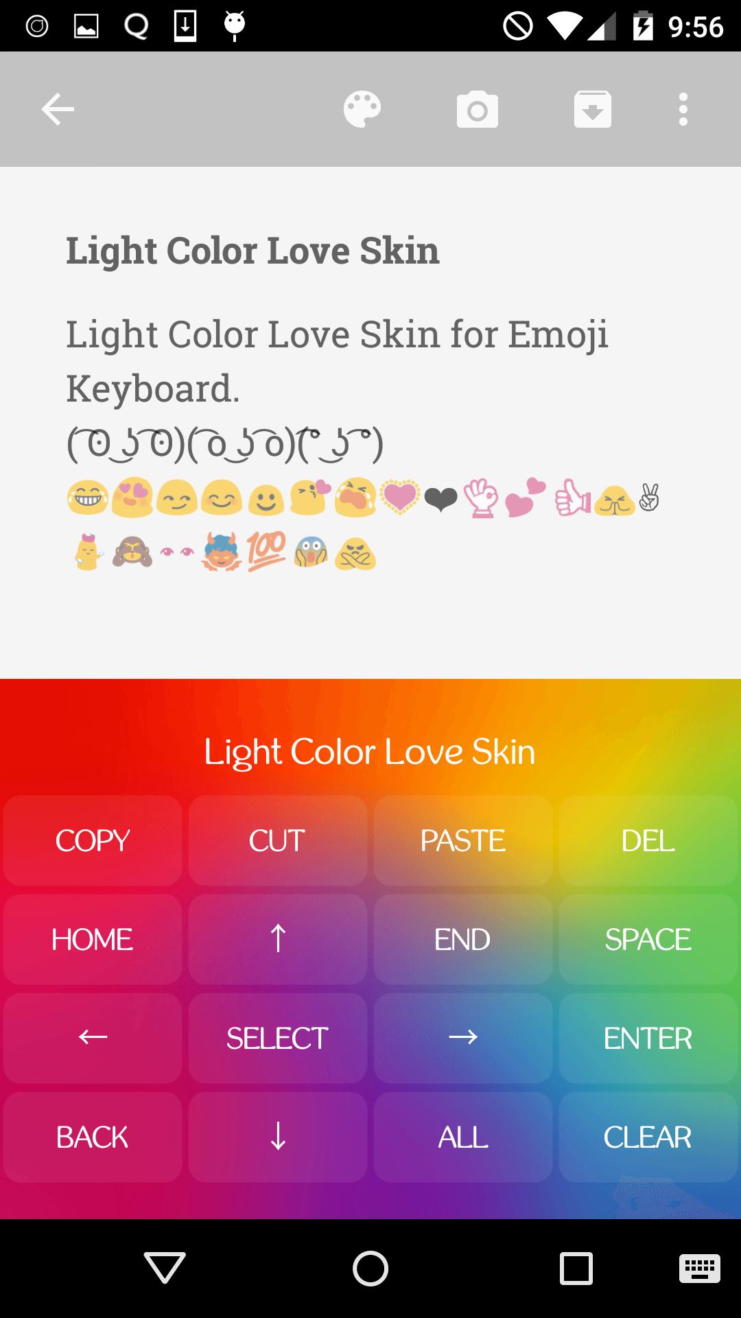 Light Color Love Keyboard Skin