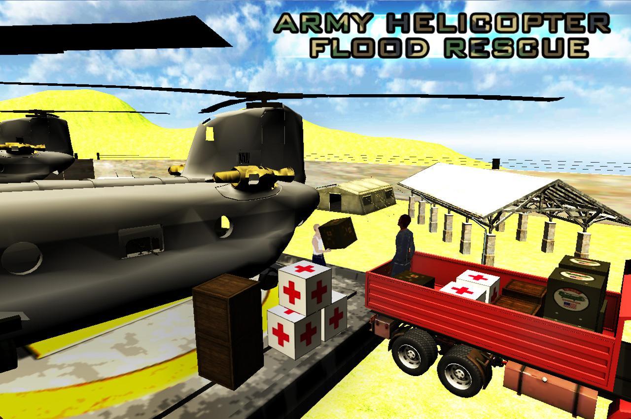 Army Helicopter Flood Rescue
