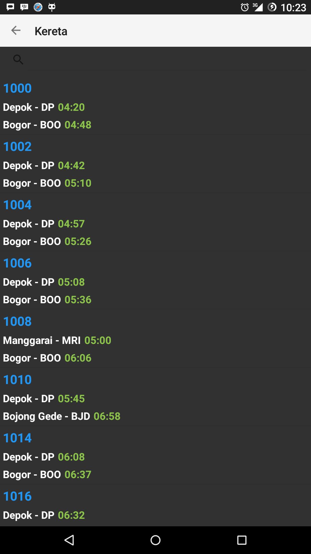 Info Jadwal KRL Kereta Listrik