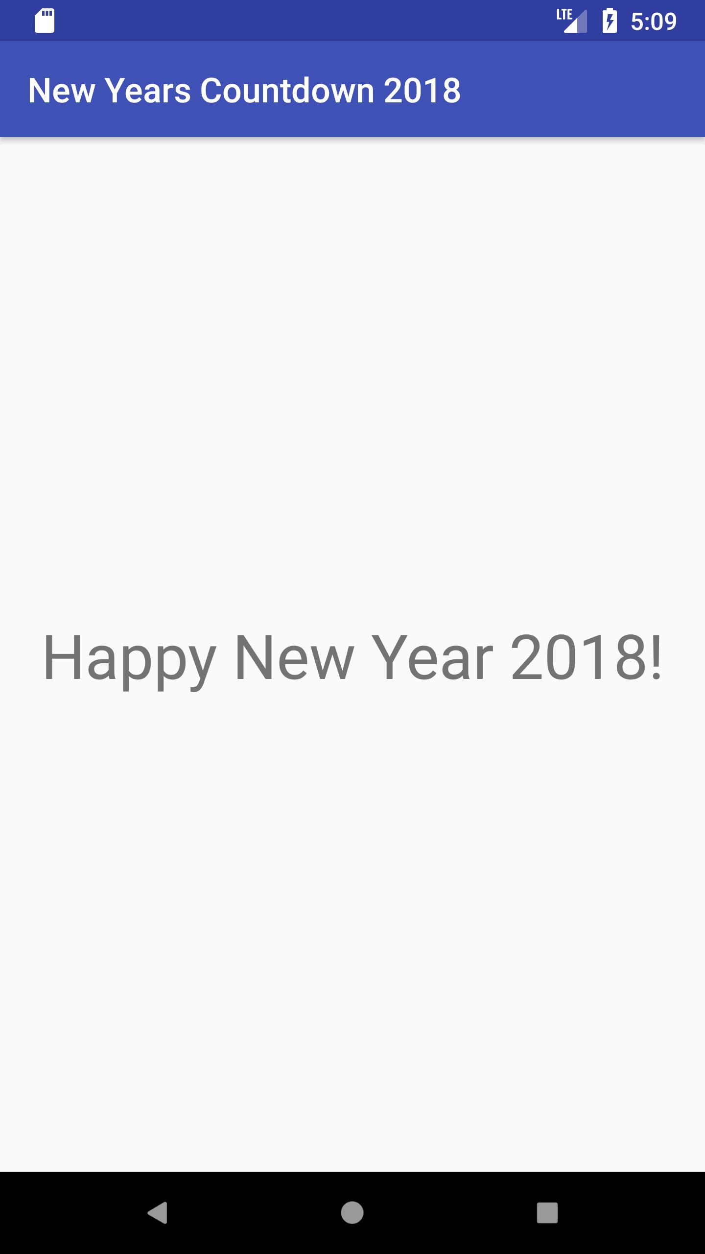 New Years Countdown 2018