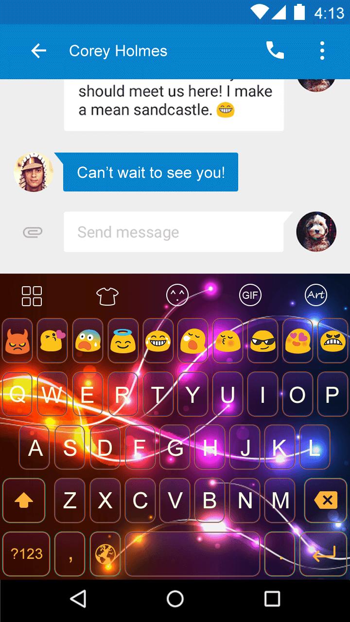 Emoji Keyboard-Laser Style