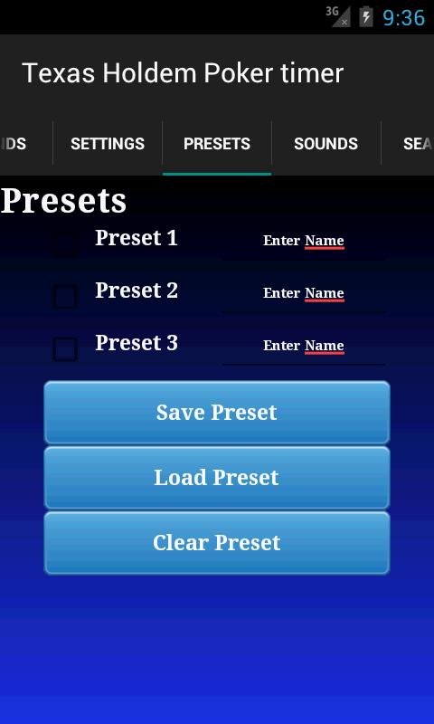 Texas Holdem Poker Timer