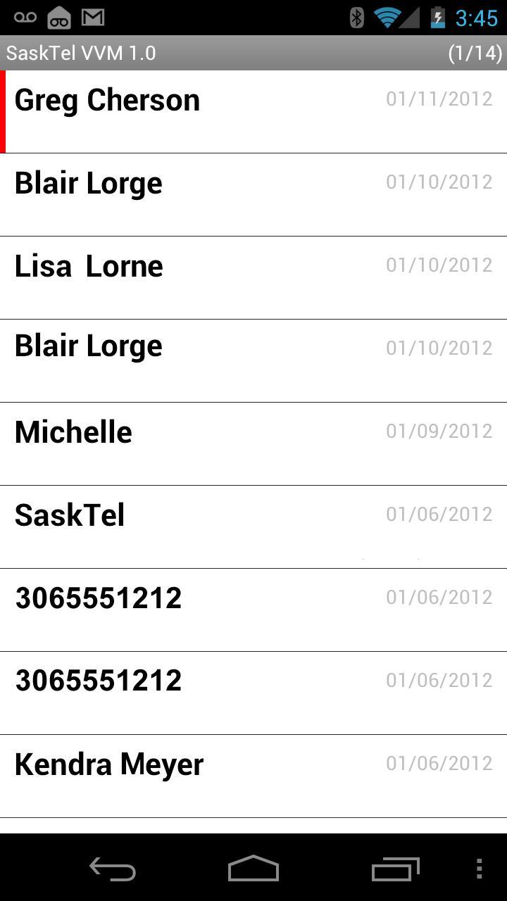SaskTel Visual Voice Mail