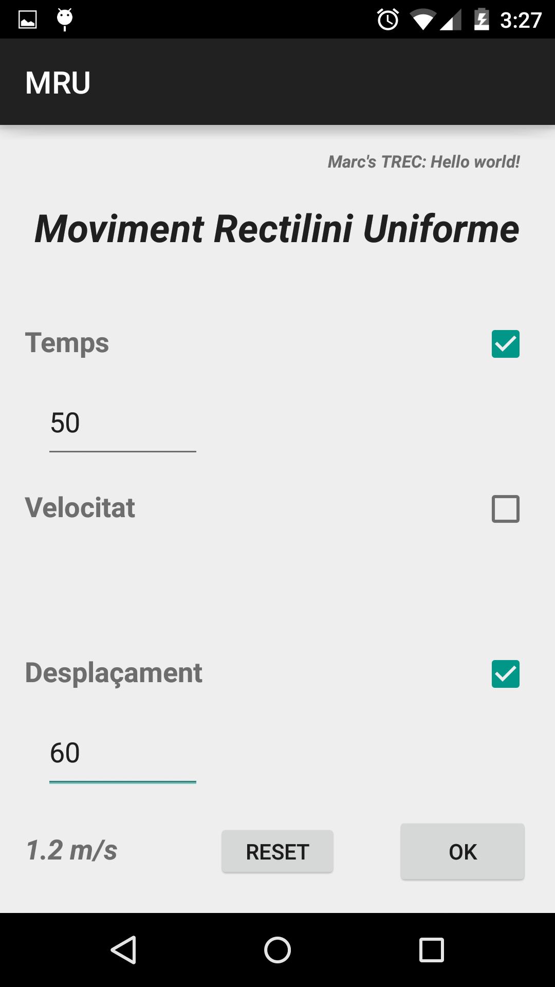 Moviment rectilini (TREC)