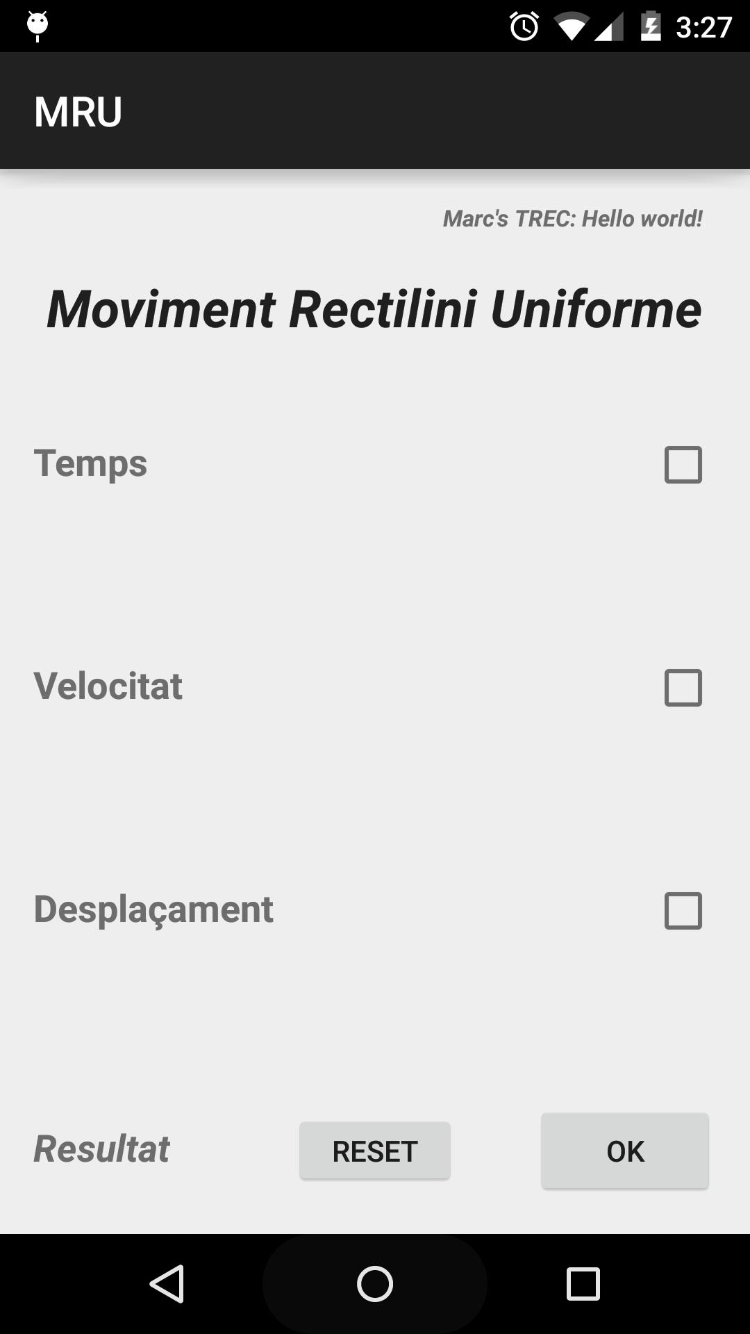 Moviment rectilini (TREC)