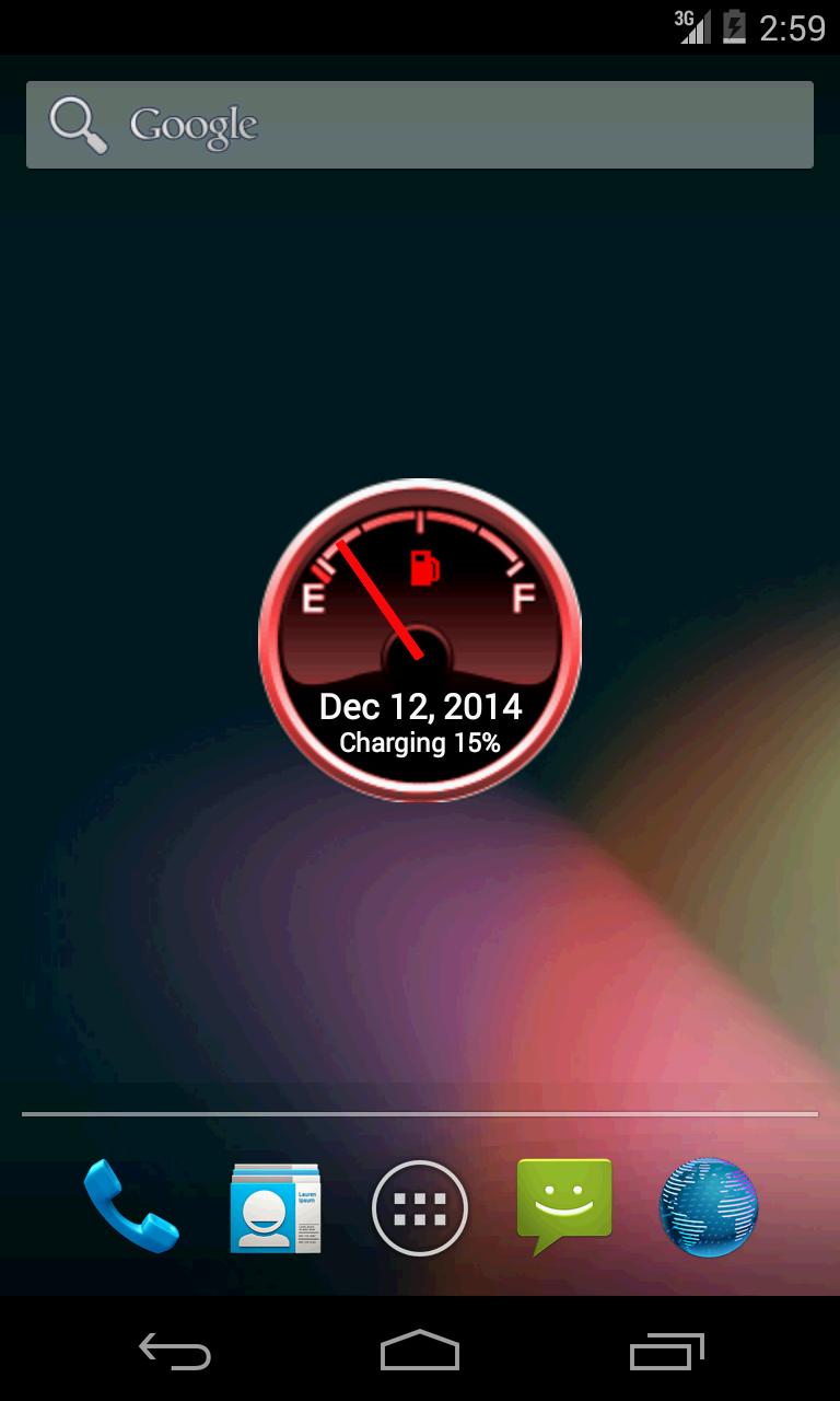 Battery Level Petrol Gauge