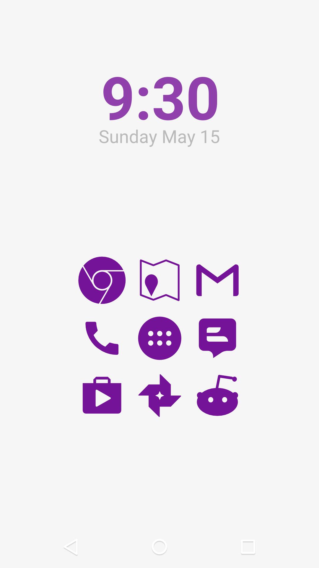 Stamped Purple Icons