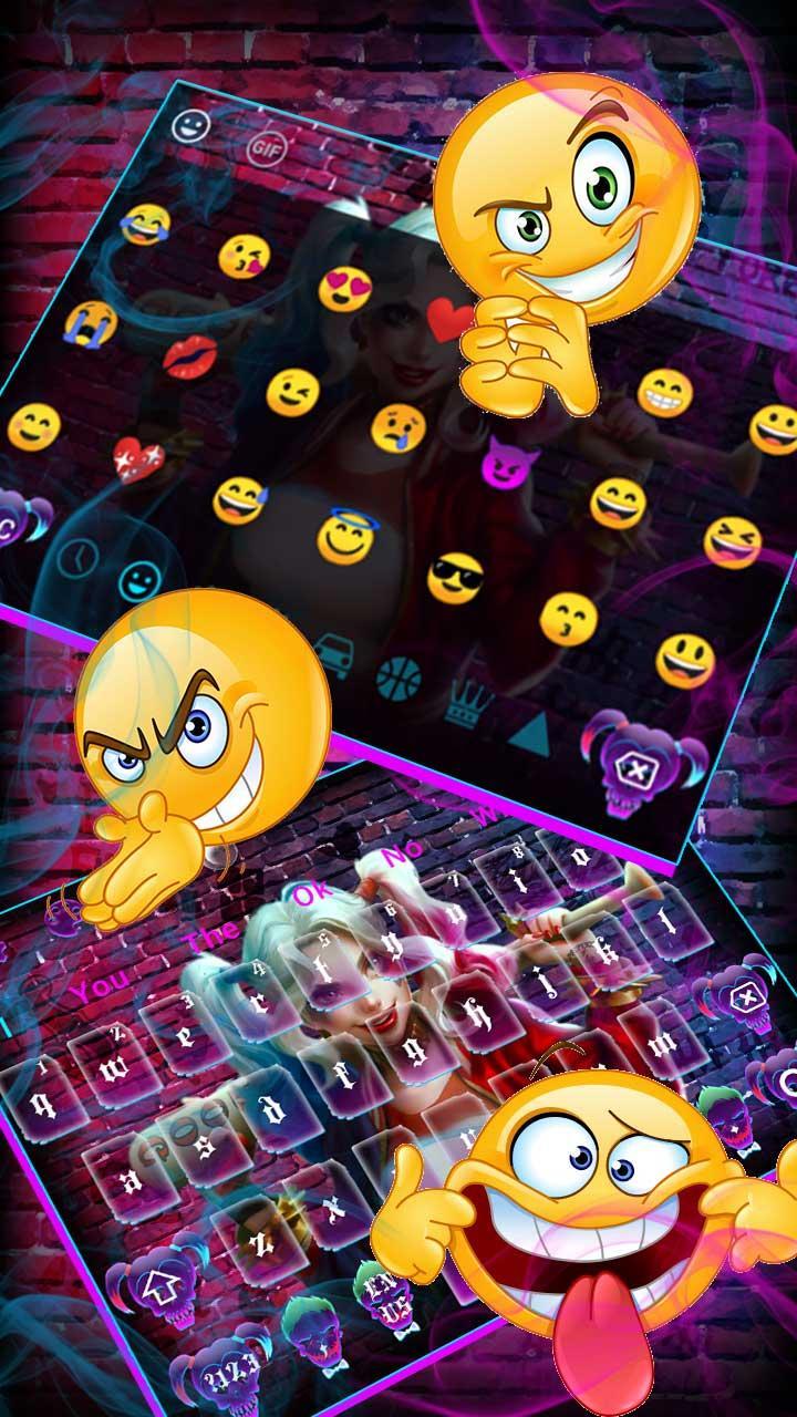 Devil Joker Girl Keyboard Theme