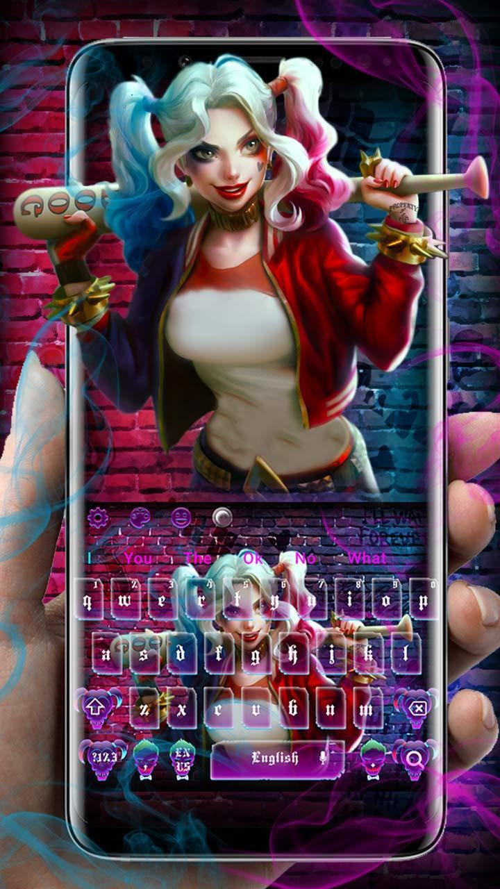 Devil Joker Girl Keyboard Theme