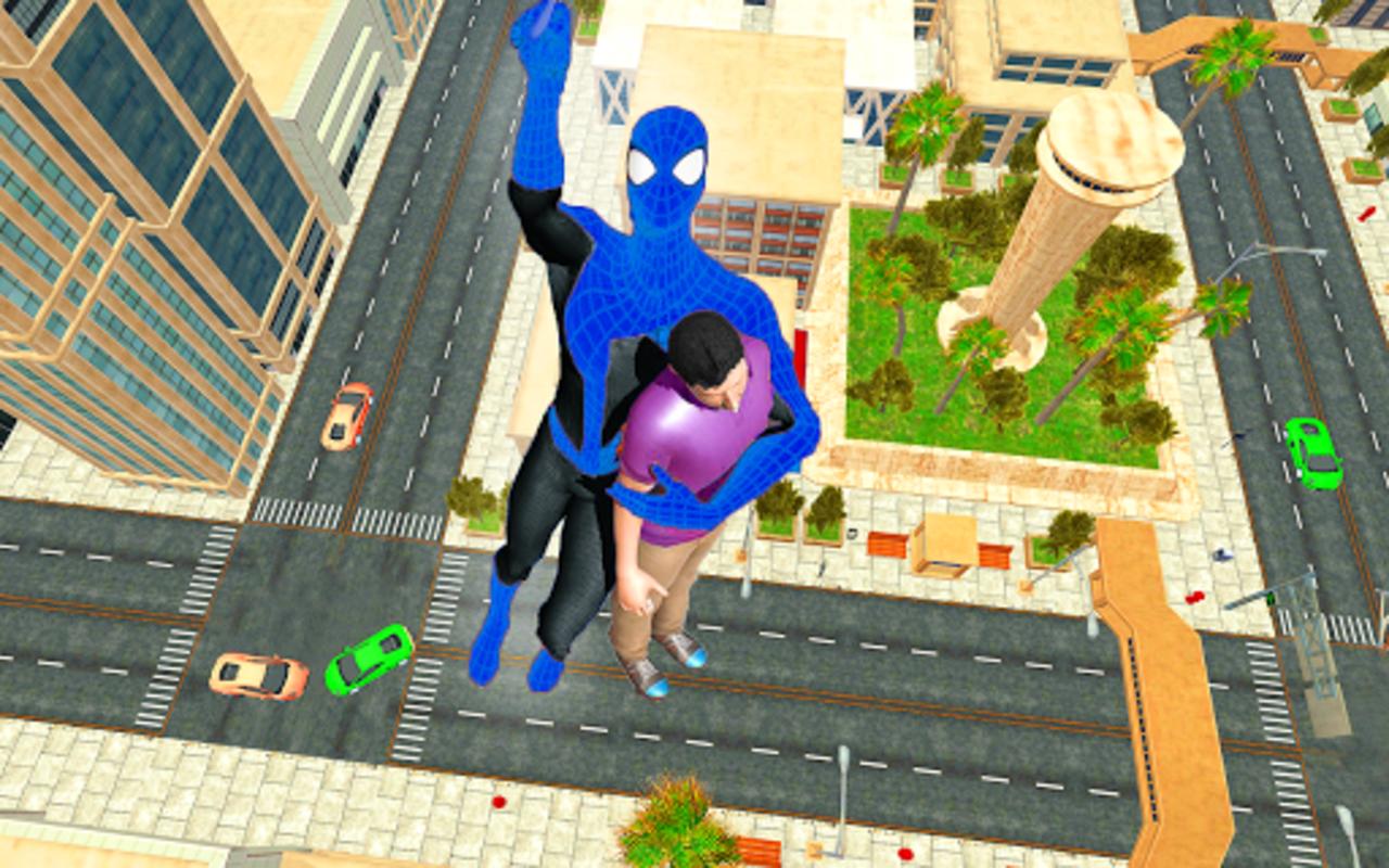 Superhero Spider Rope City Rescue Mission