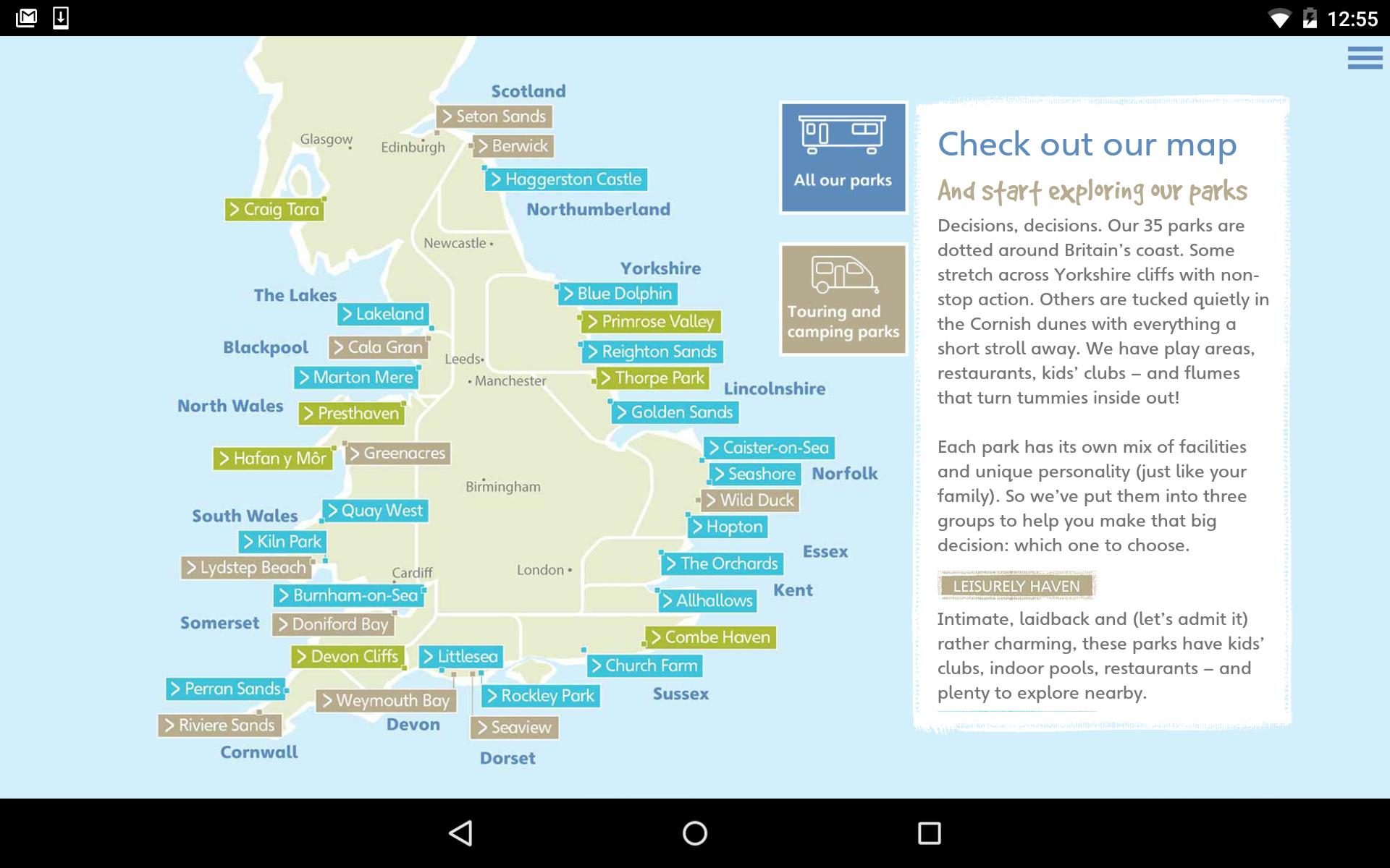 Haven Holiday Brochure