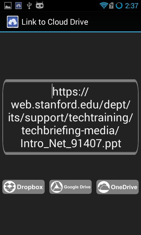 Link2Cloud-Dropbox/GoogleDrive