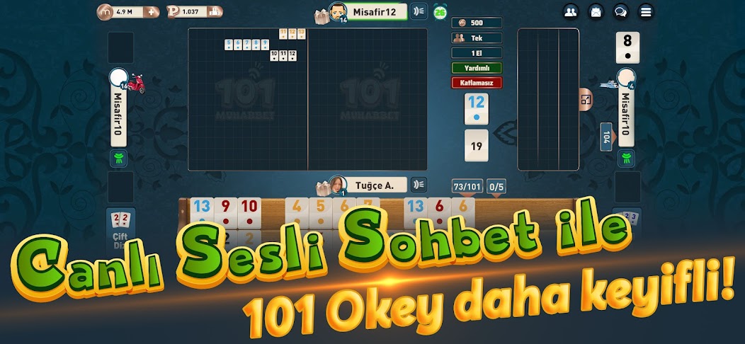 101 Okey Social Rummy Game