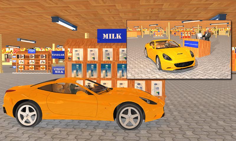 Drive through Supermarket 3D