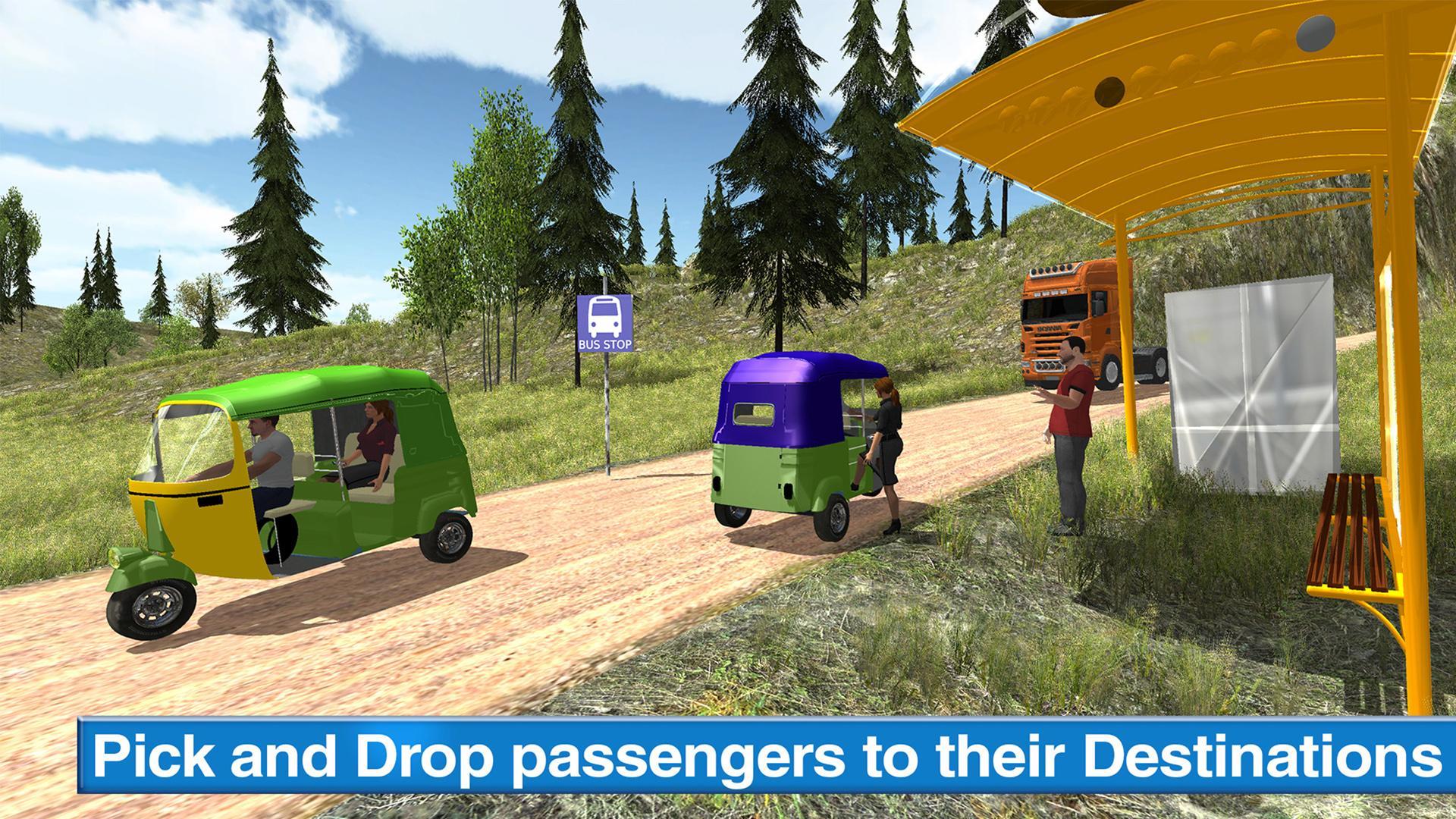 Offroad Tuk Tuk Auto Driving