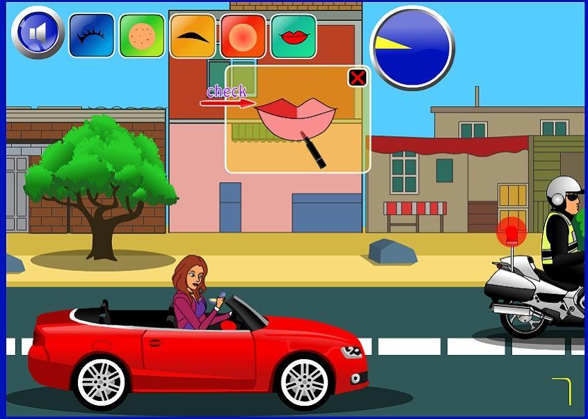 Makeover in Moving Car