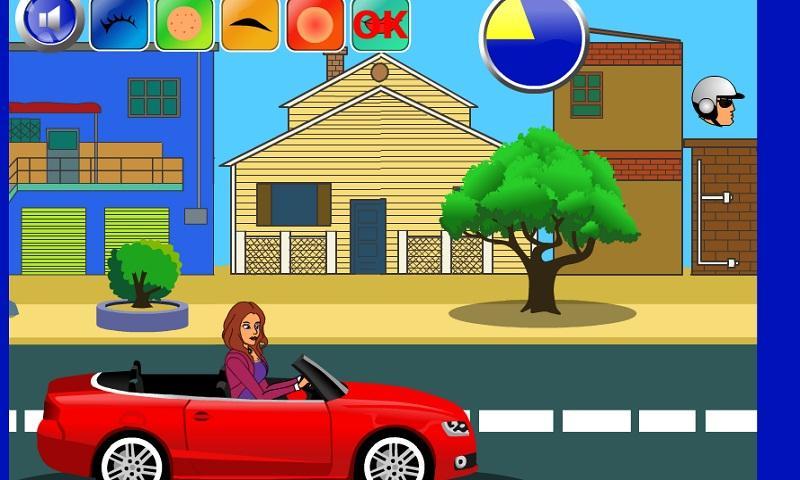 Makeover in Moving Car