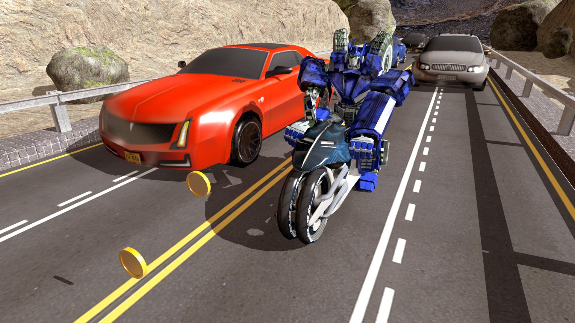 Tron Bike Robot Traffic Rider