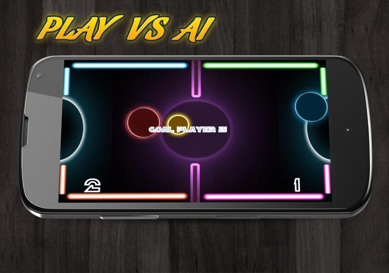 Glow Air Hockey Multiplayer