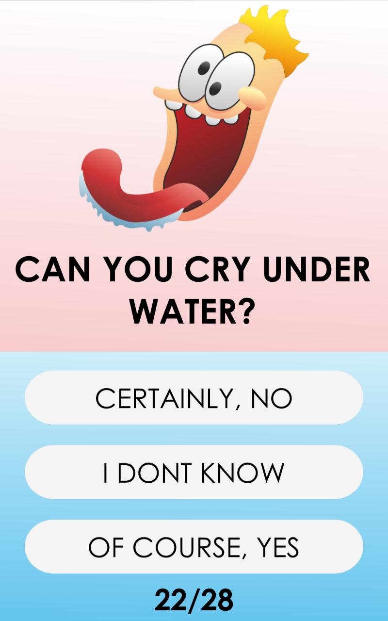 Stupid test: moron test, idiot