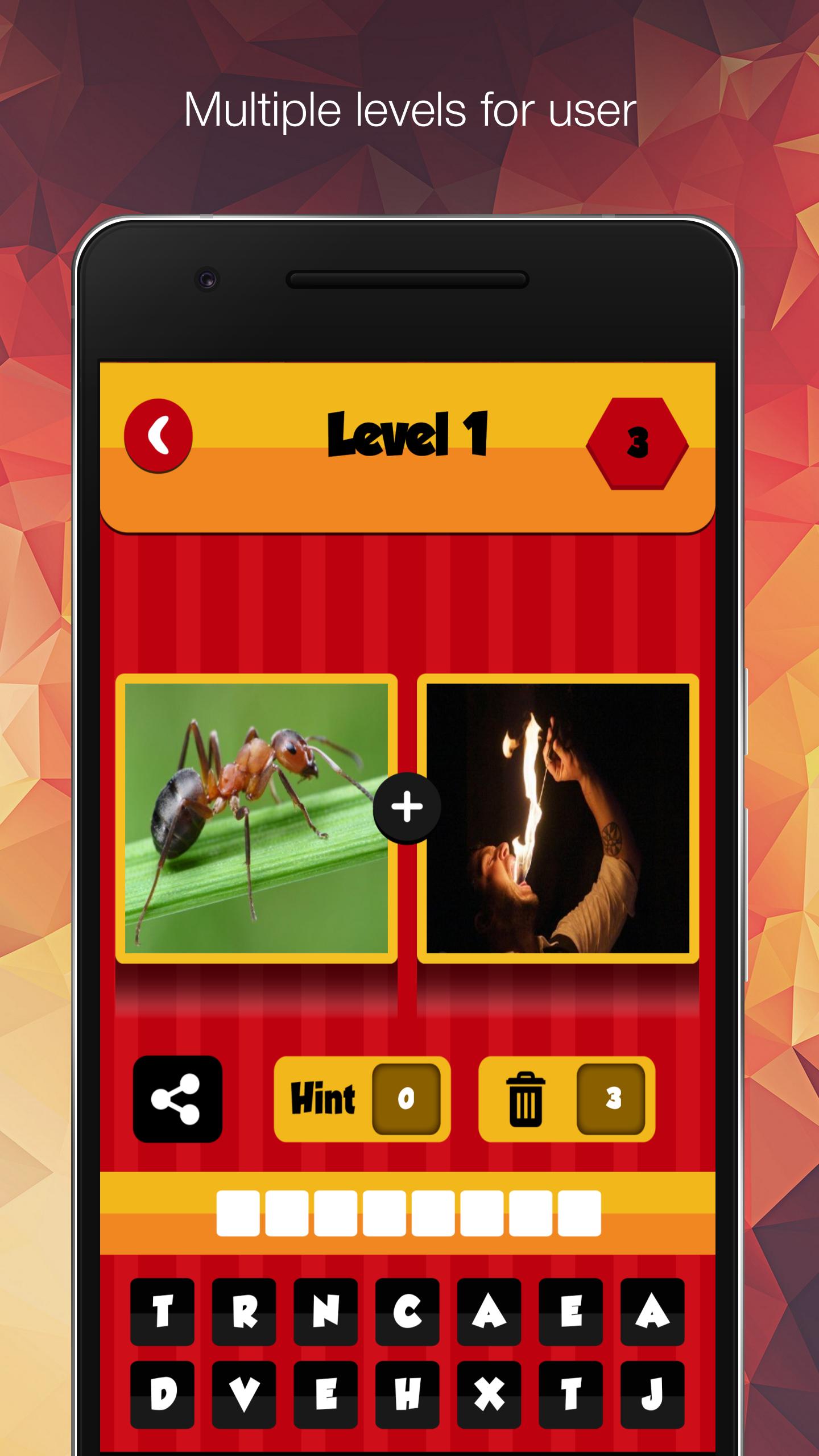 Pic Mix Combo - 2 Pics 1 Word Game