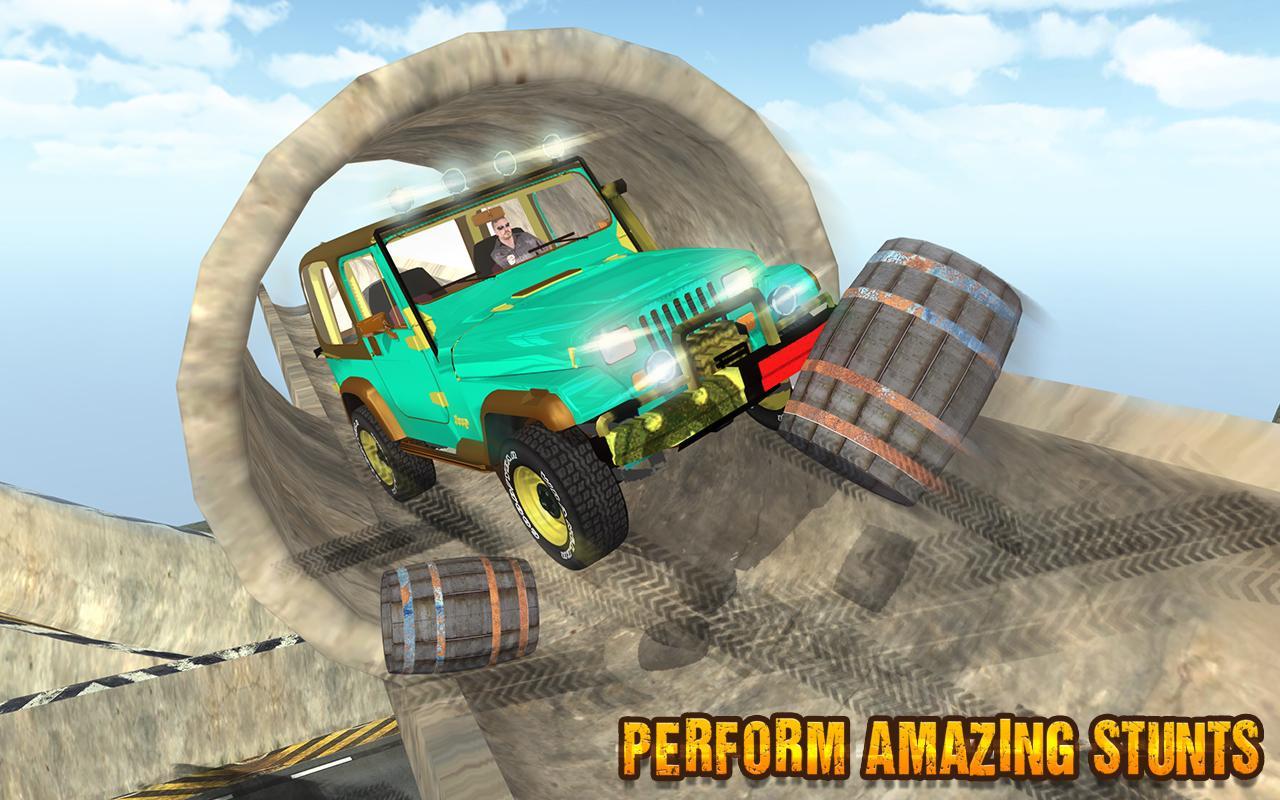 Jeep Stunts Racer Tracks