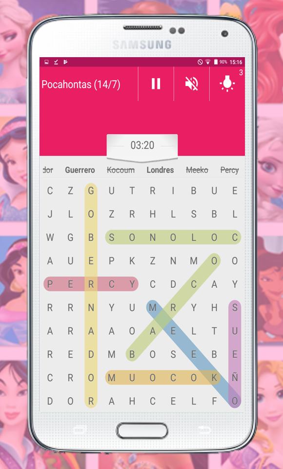 Sopa De Letras. Busca Los Nombres De Las Princesas