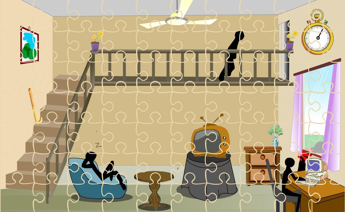 Stickman Death Livingroom