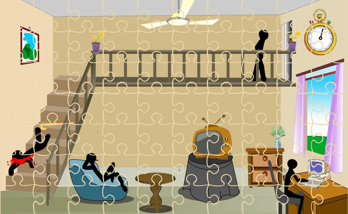 Stickman Death Livingroom