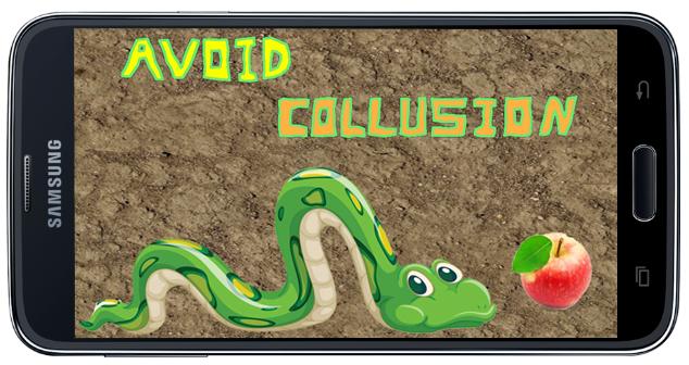 Game snake and apple