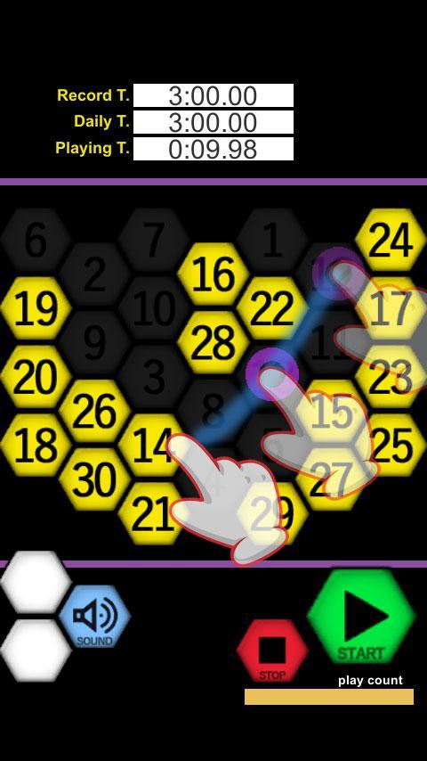 Tap 30 - Touch the numbers -