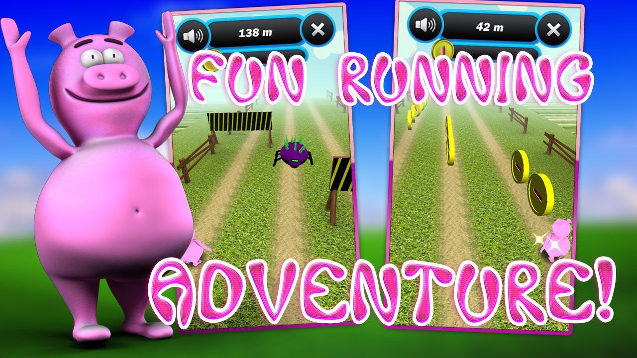 Pink Pig Rush 3D