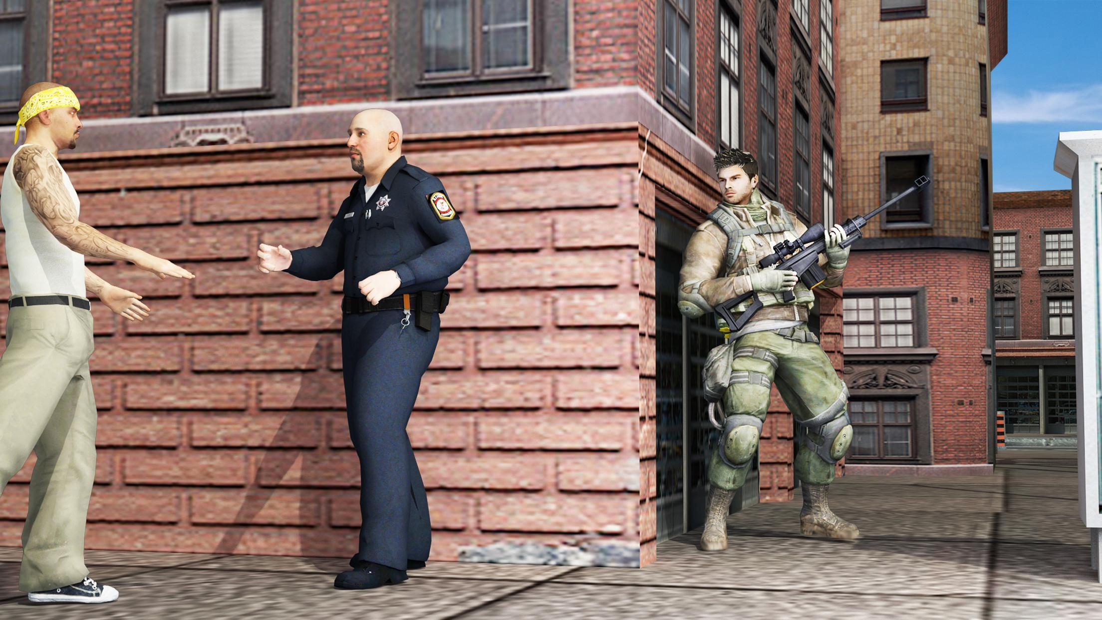 US Army Gun Battle War Combat