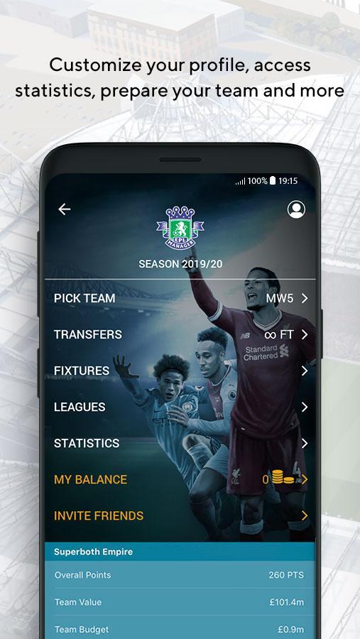 EPL Manager Fantasy Game