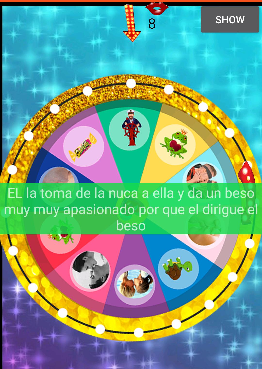 Ruleta de Besos(reto de besos)